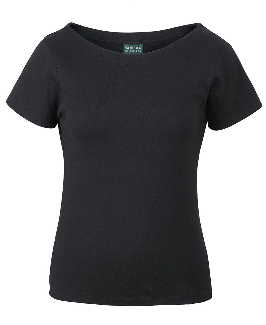C of C Ladies Short Sleeve Boat Neck Tee